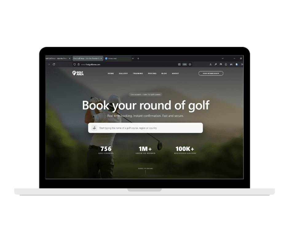 Find Golf Area